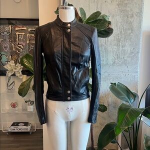 Guess Black Faux Leather Women's Jacket